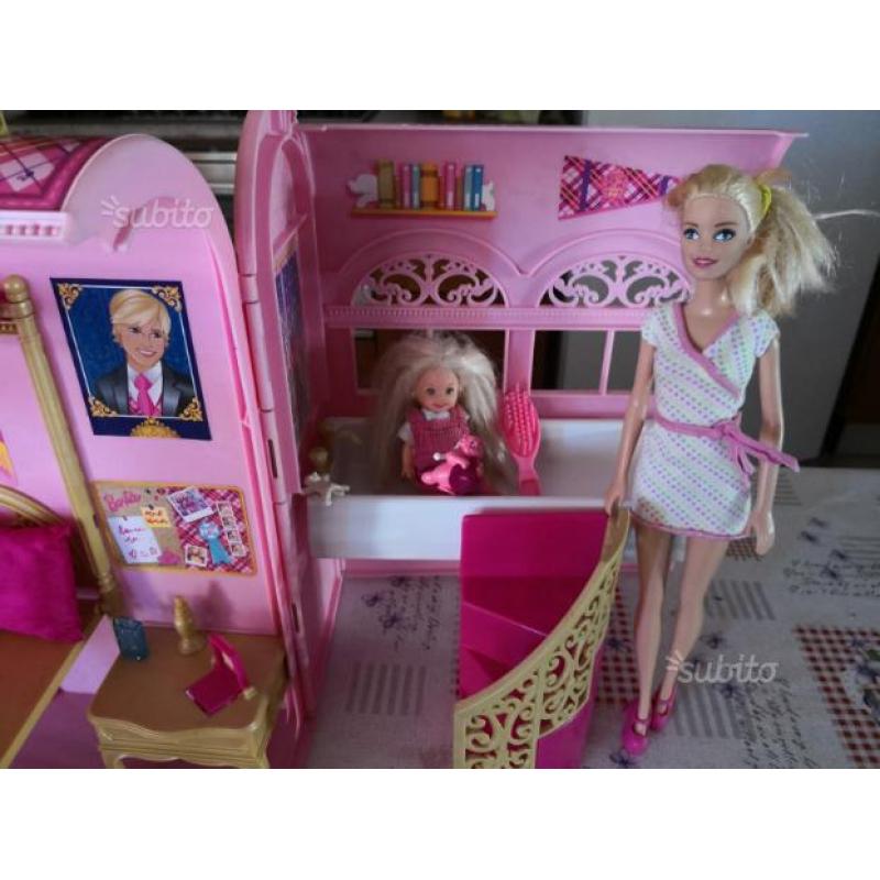 Casa a valigetta di barbie